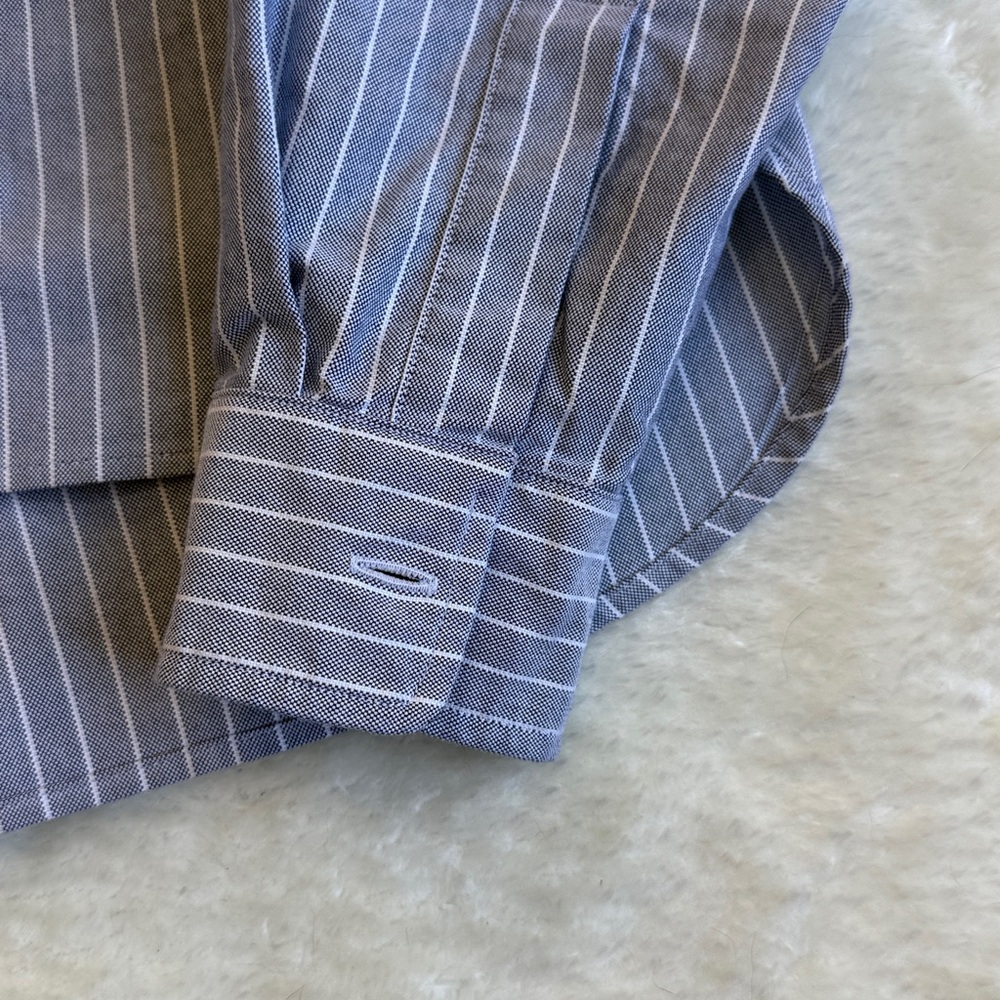 Frank & Eileen Button Up Shirt Silvio Size XS Stripe Blue EUC - Picture 5 of 7